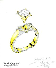 Drawing Flower Ring 171 Best Jewelry Technical Drawings Images Jewellery Sketches