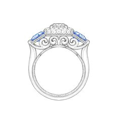 Drawing Flower Ring 171 Best Jewelry Technical Drawings Images Jewellery Sketches