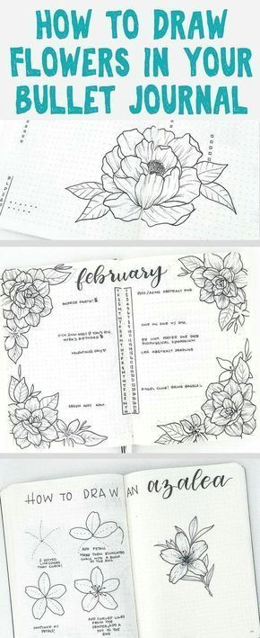 Drawing Flowers Bullet Journal How to Draw Perfect Flower Doodles for Bullet Journal Spreads