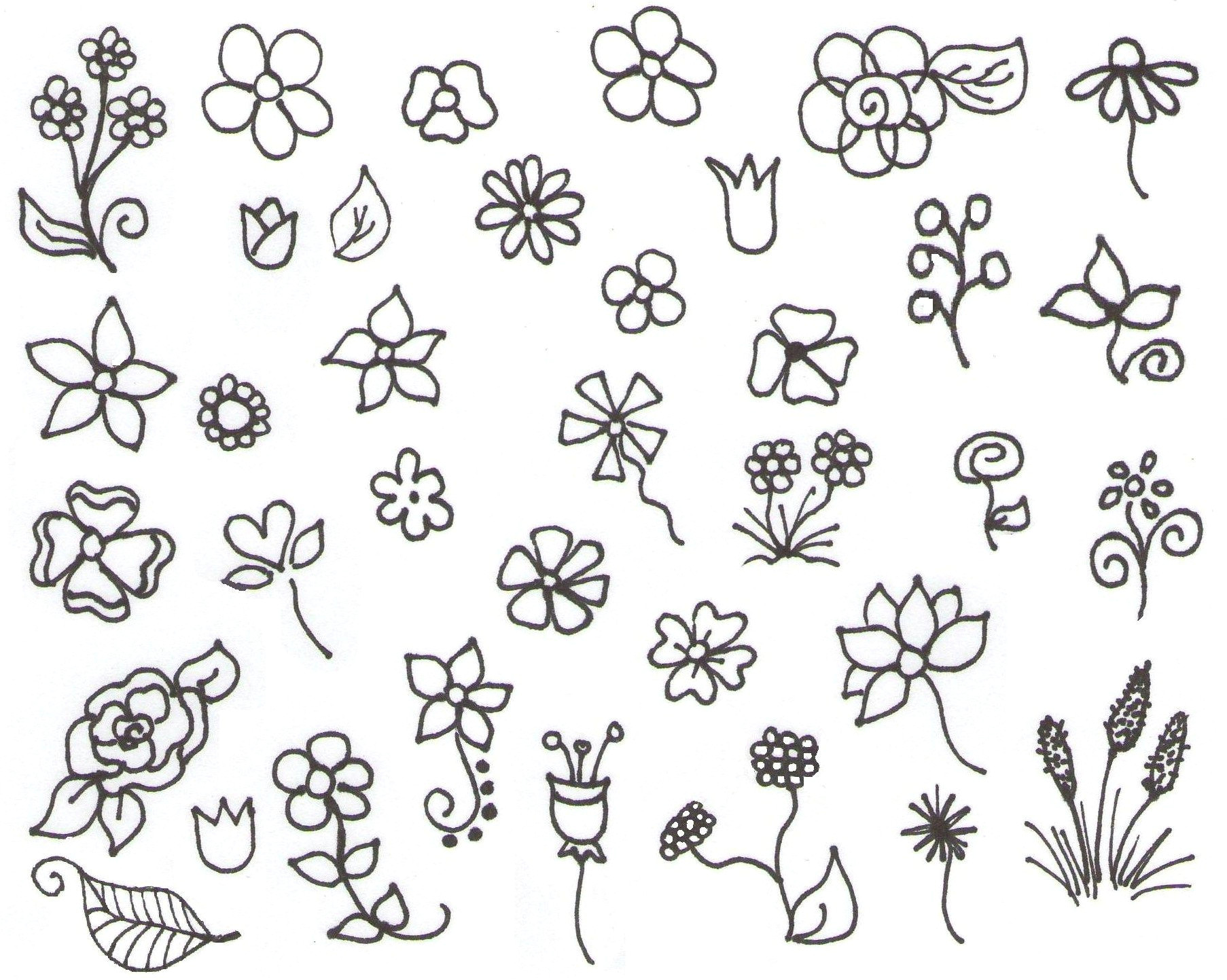 Drawing Flowers Doodling My Inspiration Flower Doodles Drawing Pinterest Flower
