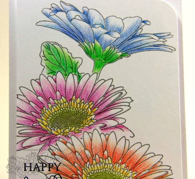 Drawing Flowers for Cards Gayatri Love the Watercolor Pencil Technique Used Intentionally