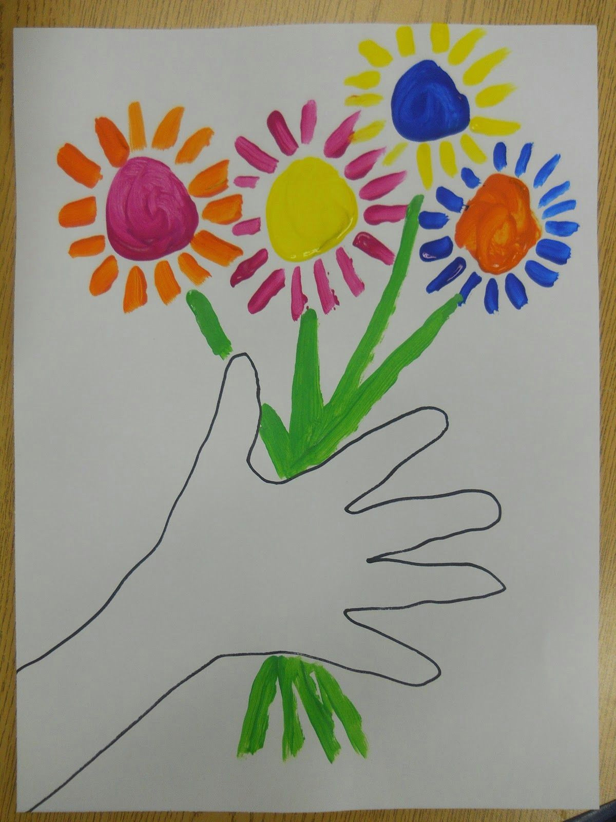 Drawing Flowers for Mother S Day Painting Idea Mother S Day Pinterest Picasso Flowers