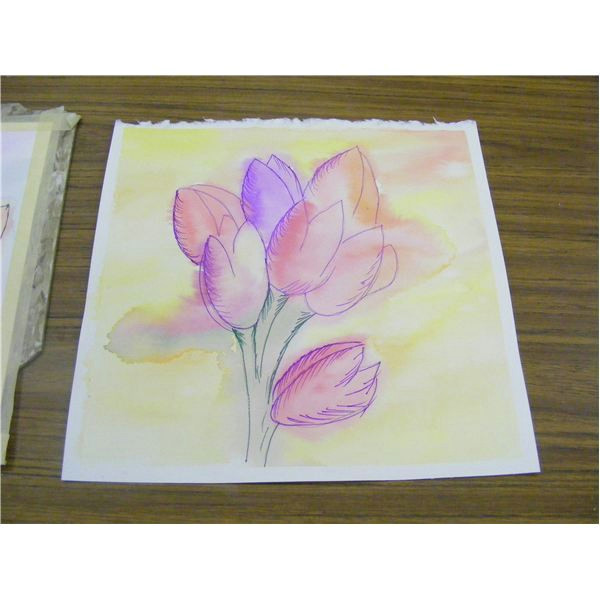 Drawing Flowers for Watercolor Easy Watercolor Art Project for Fall or Spring Leaves or Flowers