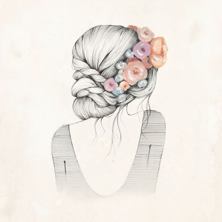 Drawing Flowers In Hair Flower Crown Tattoo Inspiration and Ideas Pinterest Flower
