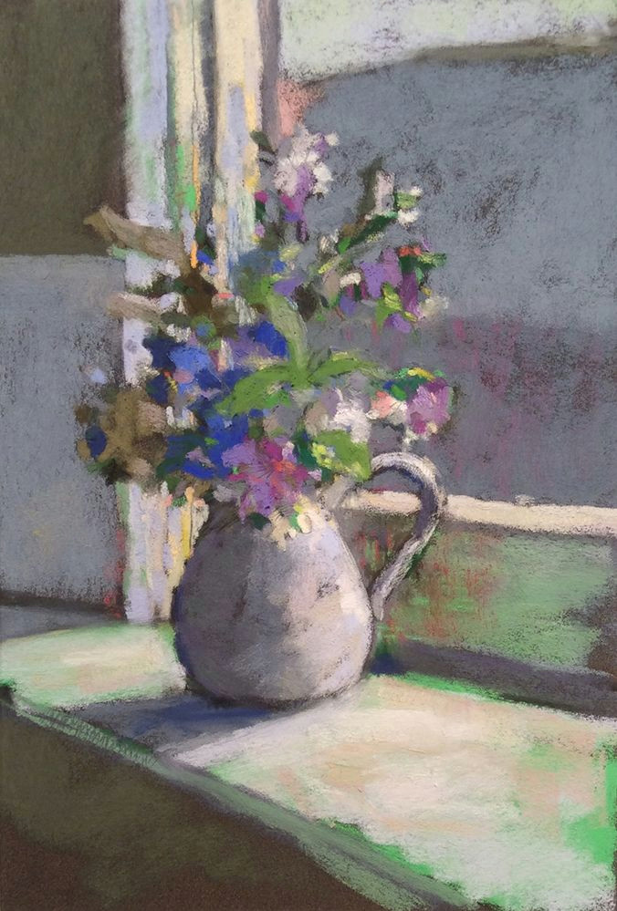 Drawing Flowers In Pastels What About the Windowsill the Colorist Art Still Life