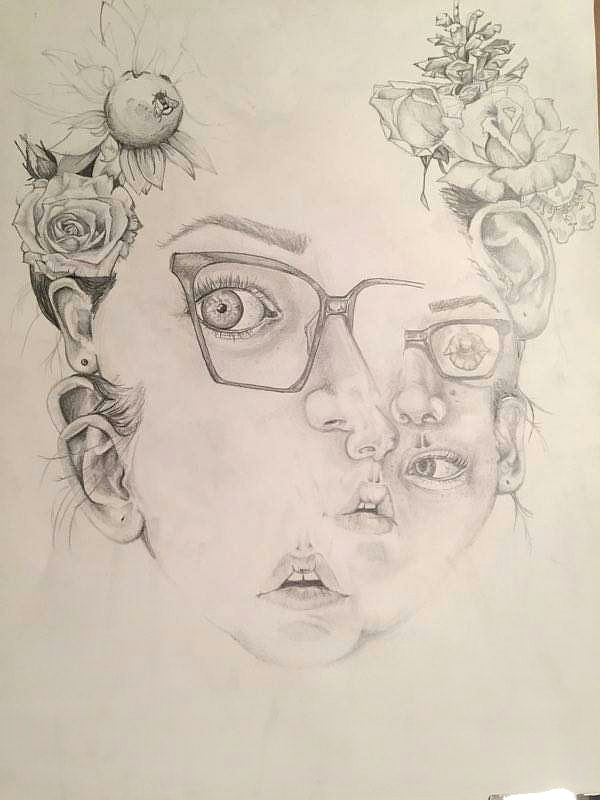 Drawing Flowers Lesson Plans One Of My Student S Lovely Self Portraits the Project Was to Create