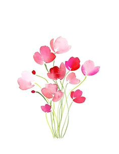 Drawing Flowers On Cards 540 Best Illustrations Flowers Images Drawing Flowers Etchings
