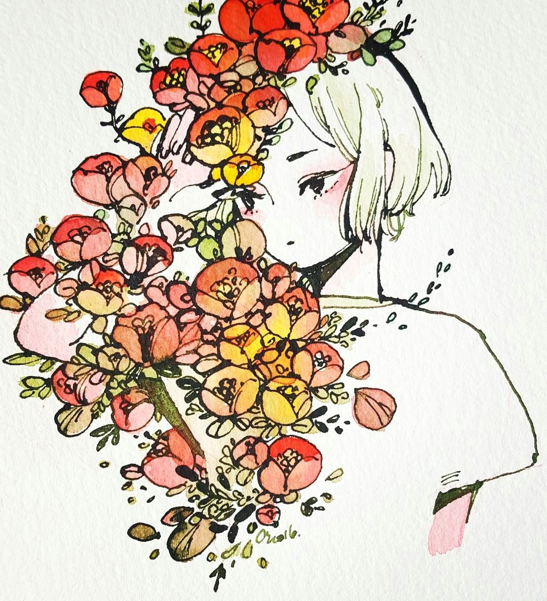 Drawing Flowers Personality Maruti Bitamin M A R U T I B I T A M I N Drawings Art