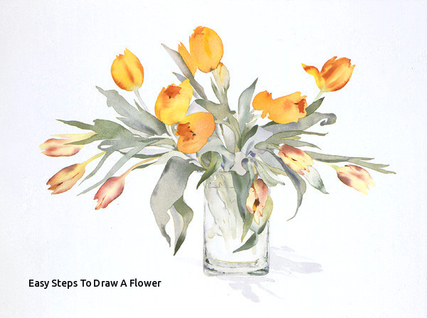Drawing Flowers to Paint Easy Steps to Draw A Flower Prslide Com