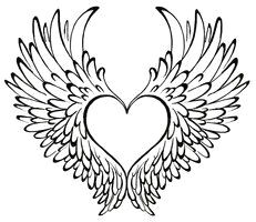 Drawing Flying Heart 141 Best Hearts to Color Images Coloring Pages Coloring