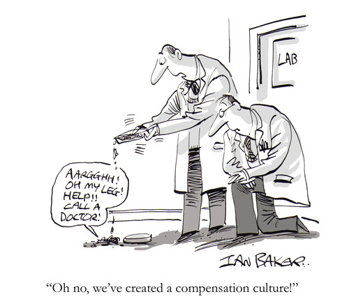 Drawing Gag Cartoons Compensation Culture by Ian Baker Media Culture Cartoon toonpool
