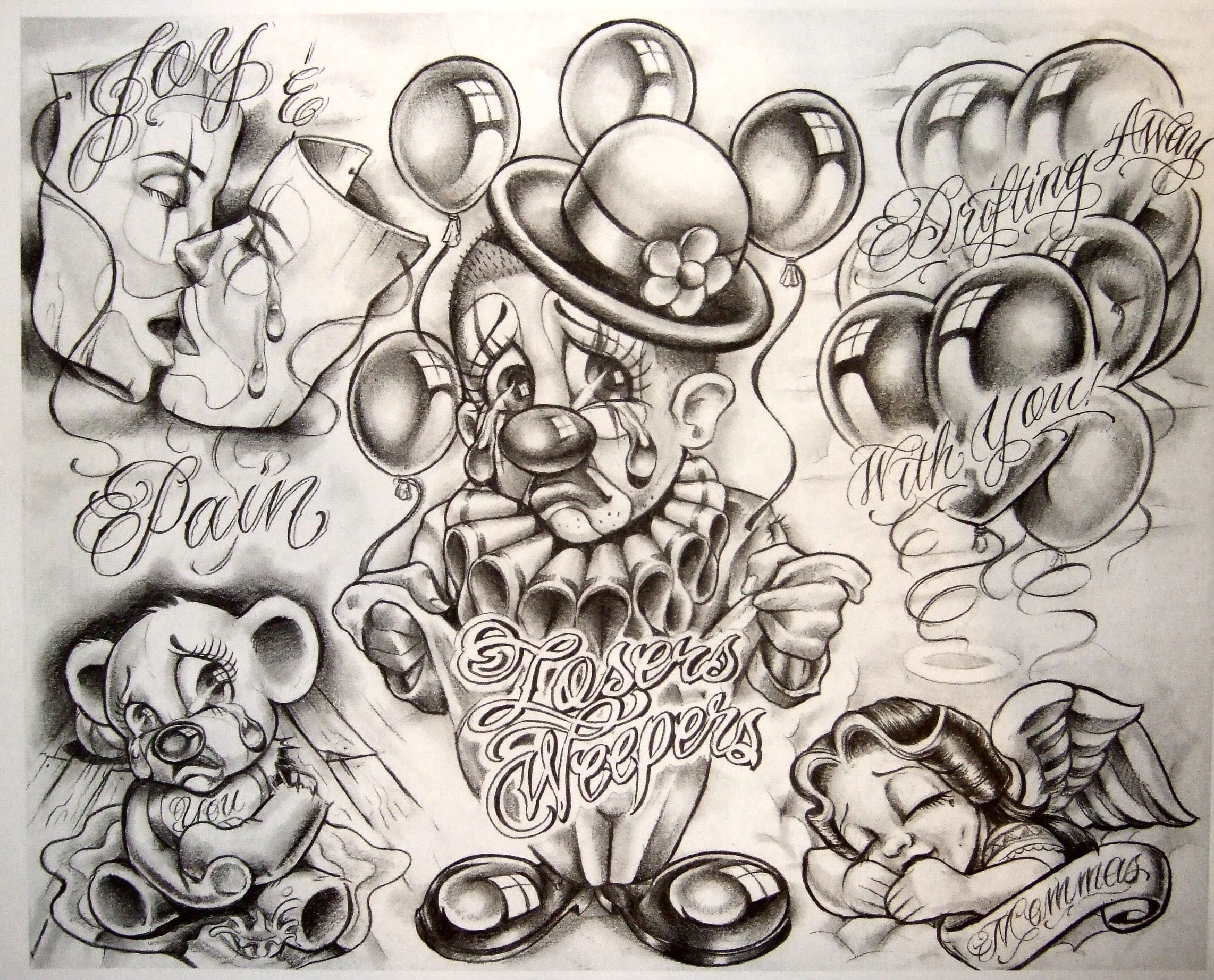 Drawing Gangster Cartoons Arvin In Gangster Style Drawings Gangster Tattoo Flash Boog