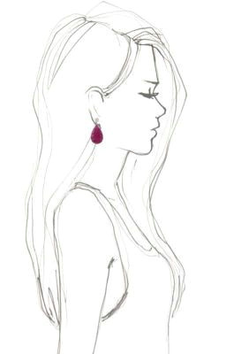 Drawing Girl 11 Carved Jade Tassel Earrings Draw Pinterest Drawings Sketches