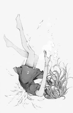 Drawing Girl Drowning 11 Best Girl Under Water Images In 2019 Portraits Underwater