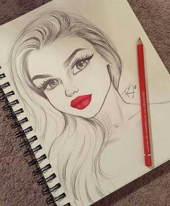 Drawing Girl Lips Pin by Ba On Drawings Drawings Art Drawings Sketches