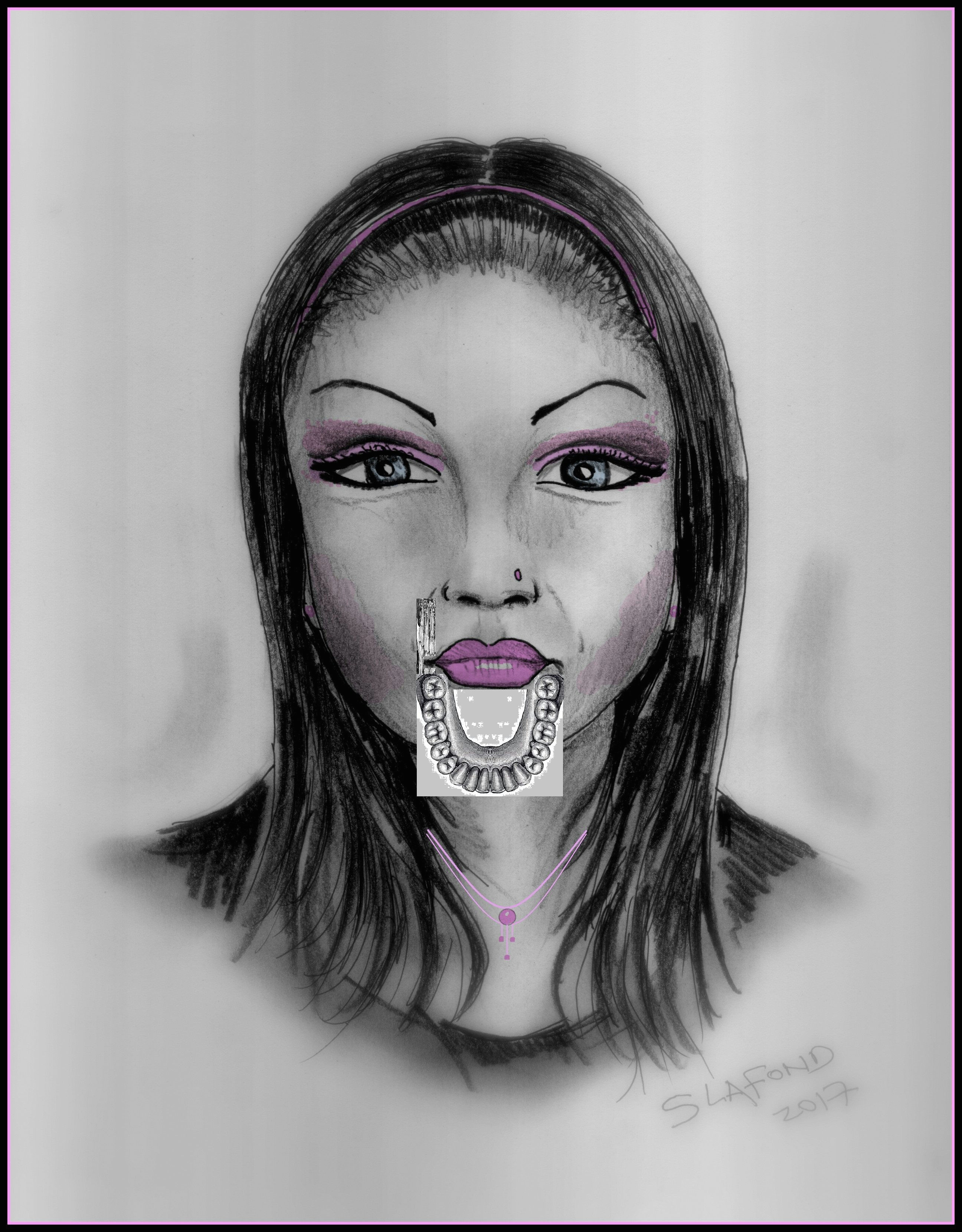 Drawing Girl Mouth Roxanna Teeth Female Lips Odontophilia Pinterest Teeth