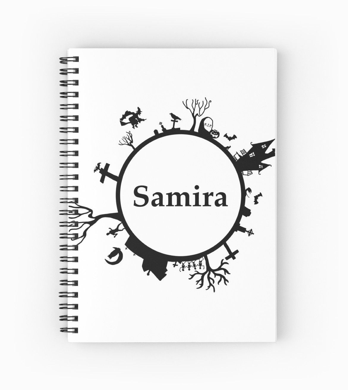 Drawing Girl Name Pix Halloween Name Samira Spiralblock by Pm Names Stationery and