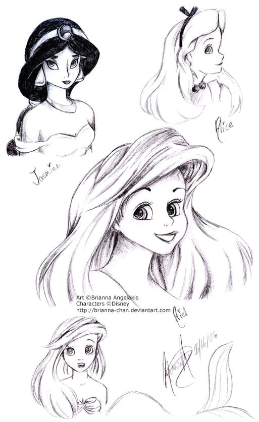 Drawing Girl Princess Mermaid Disney Princess Drawings Disney Drawings Disney