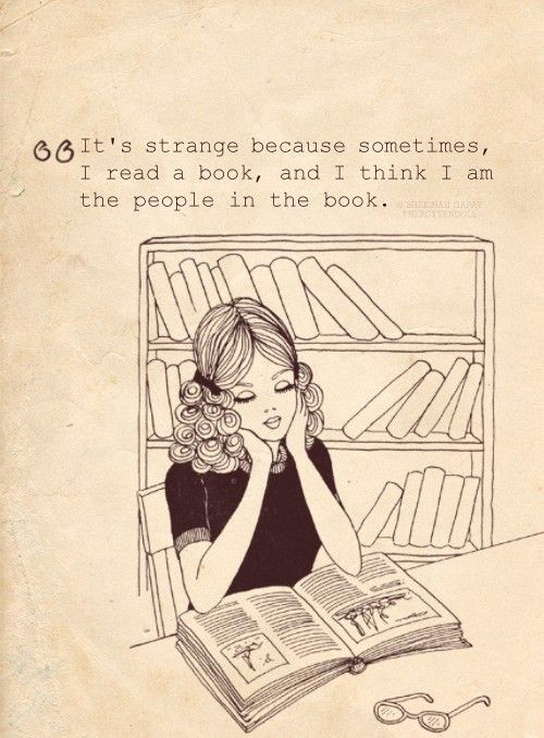 Drawing Girl Reading A Book Favorite Book Quotes Books Worth Reading Pinterest Books Book