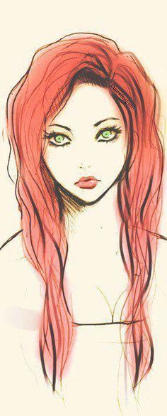 Drawing Girl Red Hair 63 Best Red Hair Images