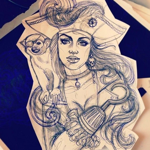 Drawing Girl Tattoo Design Pin by Little Zombie On Inked Pinterest Tattoos Tattoo Drawings