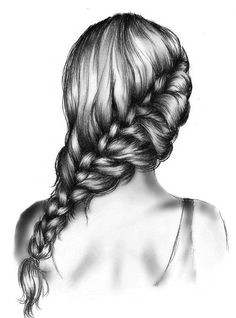 Drawing Girl with Braids 115 Best Drawing Hair Images