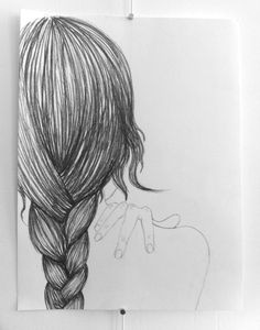 Drawing Girl with Braids 19 Best Braid Drawing Images Drawings Paintings Pencil Art