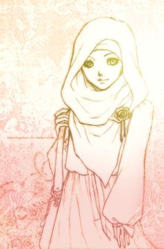 Drawing Girl with Hijab 46 Best Sketching Hijabis Images Muslim Girls Muslim Women Hijab