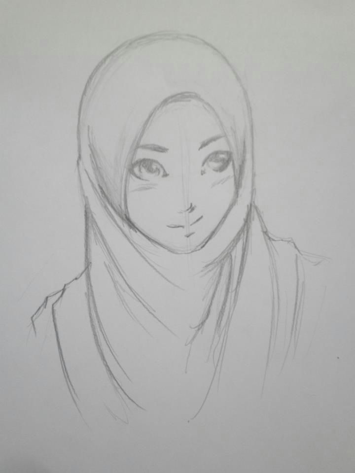 Drawing Girl with Hijab Hijab Drawing Hijab Style 1 by Himawarinana On Deviantart Malen