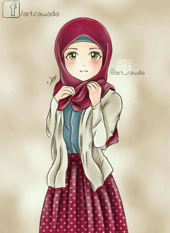 Drawing Girl with Hijab Pin by Shayma On Hijab Animation Hijab Cartoon Hijab Drawing