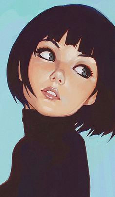Drawing Girl with Short Hair Digital Painting Inspiration Digital Painting Inspiration