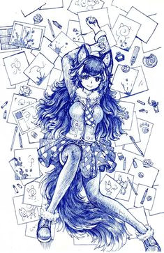 Drawing Grey Wolf 201 Best Grey Wolf Images Kemono Friends Anime Girls Anime Wolf Girl