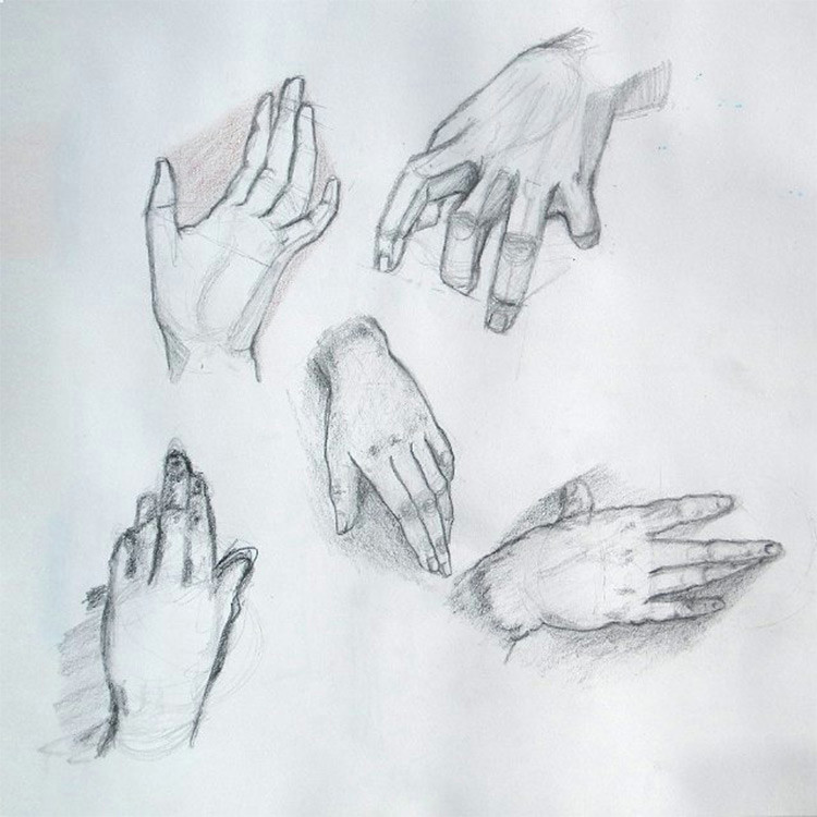 Drawing Hands and Feet Pdf 100 Drawings Of Hands Quick Sketches Hand Studies