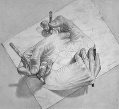 Drawing Hands by Escher 133 Best M C Escher Images Drawings Dibujo Dutch Artists