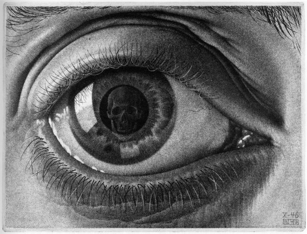 Drawing Hands Escher 1948 Drawing Hands 1948 by M C Escher Surrealism Allegorical Painting