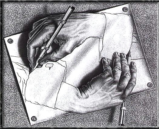 Drawing Hands Escher Analysis Huang Kid Khronicles October 2015