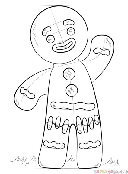 Drawing Hands for Dummies How to Draw A Gingerbread Man Step by Step Drawing Tutorials for