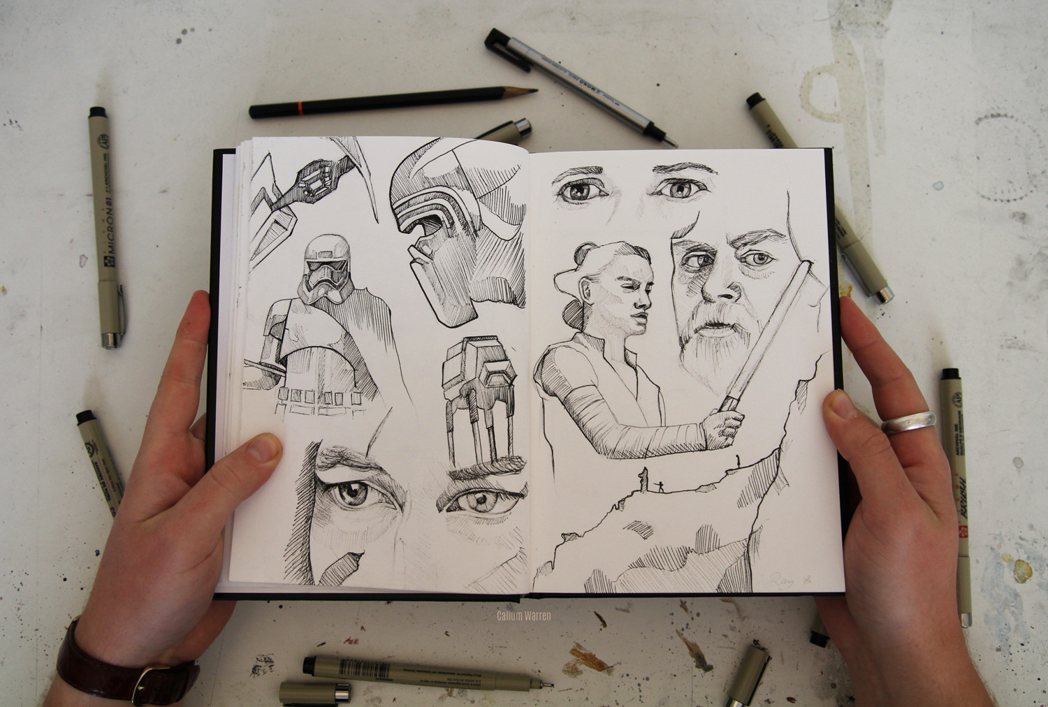 Drawing Hands Imgur Inktober the Last Jedi Album On Imgur