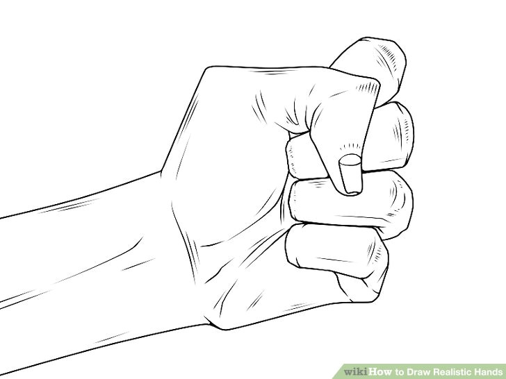 Drawing Hands In Steps 4 Ways to Draw Realistic Hands Wikihow