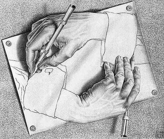 Drawing Hands Mc Escher Drawing Hands Mc Escher Art In the World Around Us In 2018