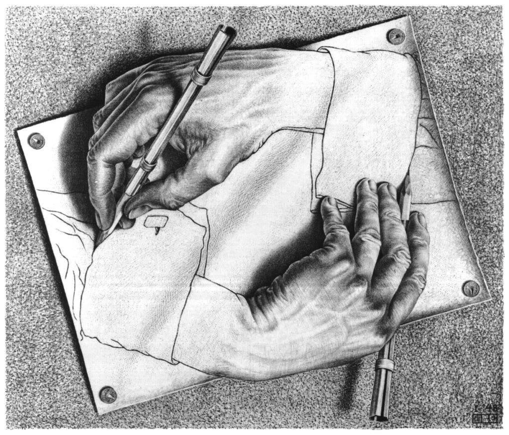 Drawing Hands Mc Escher Pin by Darlene Knoll On Whimsy Pinterest Drawings Escher