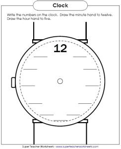 Drawing Hands On A Clock Worksheet Analogue Clock Worksheets Clock Template with Hands New Clock Clock