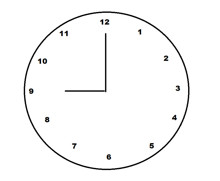 Drawing Hands On Clock Half Past How to Find the Distance Between Clock Hands Basic Geometry