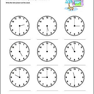 Drawing Hands On Clock Half Past Math Worksheets Telling Time to the Half Hour