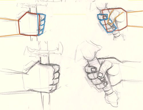 Drawing Hands Perspective How to Draw Hand Holding Sword How to Draw and Paint Tutorials