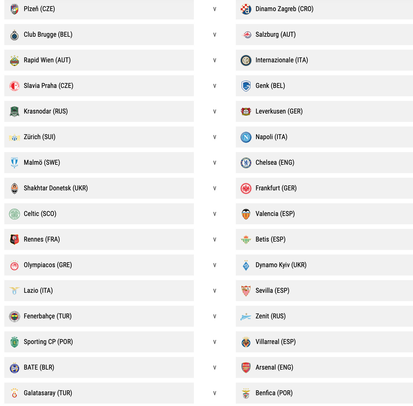 Drawing Hands Reddit Europa League Round Of 32 Draw Results soccer