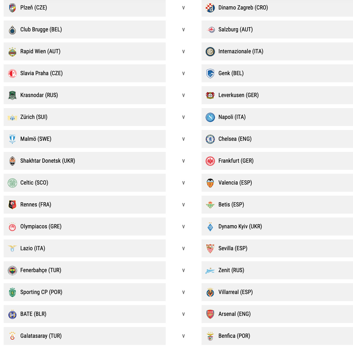 Drawing Hands Reddit Europa League Round Of 32 Draw Results soccer