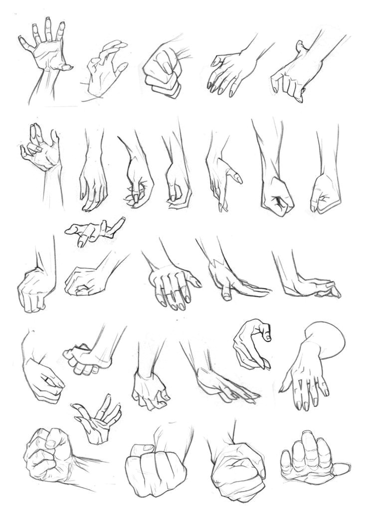 Drawing Hands Ref Guida Semplificata Come Disegnare Le Mani Kunst Zeichnen In 2018