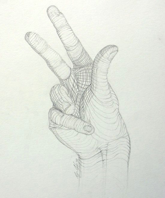 Drawing Hands with Charcoal Cross Contour Drawing Of Hand Drawing Pinterest Drawings