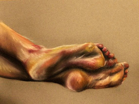 Drawing Hands with Pastels original Feet Drawing Chalk Pastel Emilyryan Philadelphia